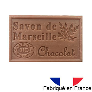 Savon 125 gr.  l'huile d'olive bio (chocolat)