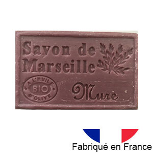 Marseille soap 125 gr. with vegetable oils and organic olive oil. 72% oil. (Mure)