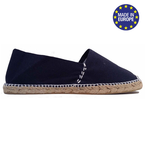 Espadrilles unies fabriques en Espagne (BLM)