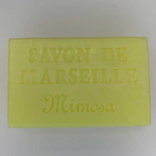 Marseille soap 60 gr. with vegetable oils and organic olive oil (MIMOSA)