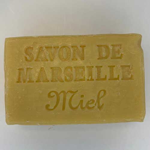 Marseille soap 60 gr. with vegetable oils and organic olive oil (Miel)