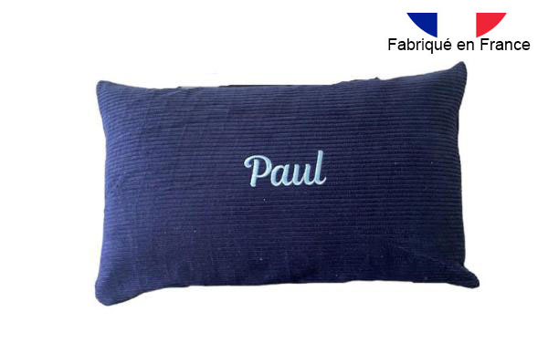 Coussin velour ctel 30x50 (Bleu Marine)