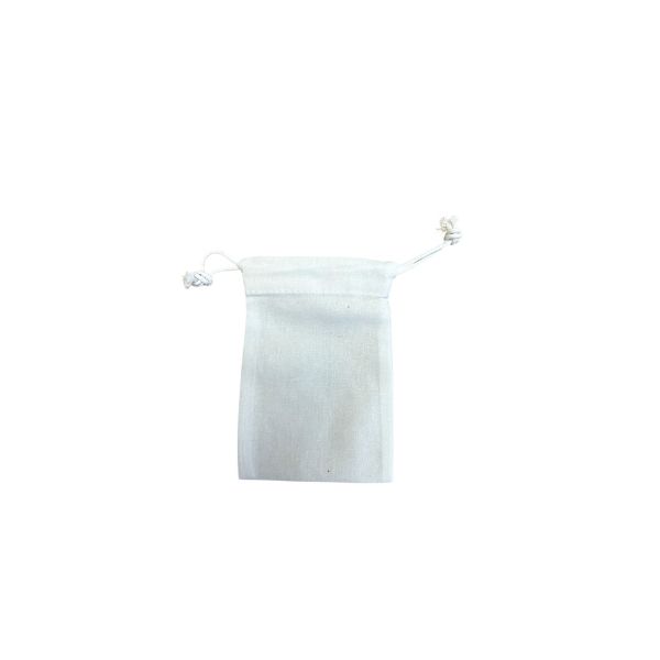 Sac cordelette blanc 10x15 cm 100% coton