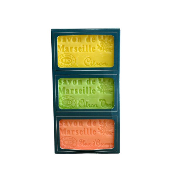 Coffret 125gx3 savons  l'huile d'olive bio