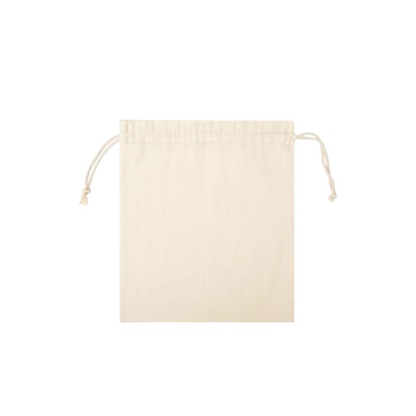 Sac cordelette cru 15x20 cm 100% coton