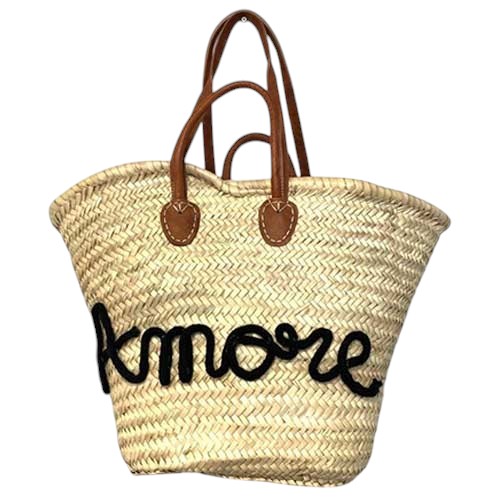 Panier palmier 10 tours double anses