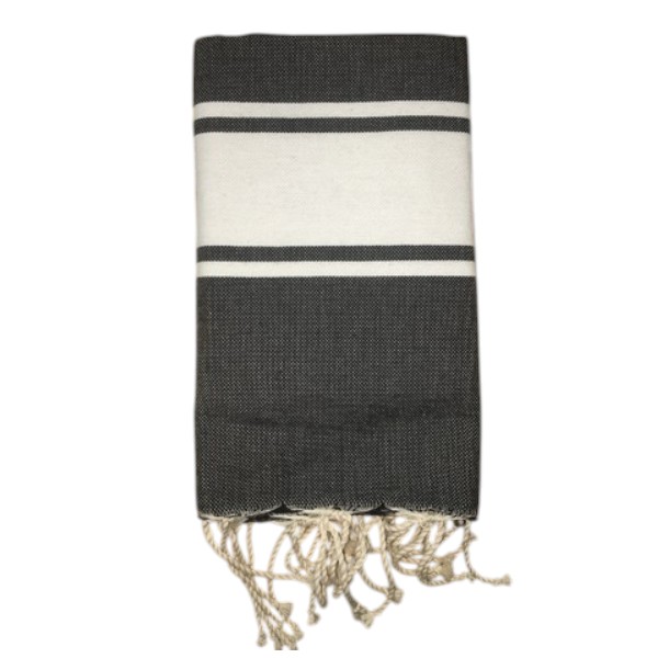 Fouta Paro/Transat (Noir)