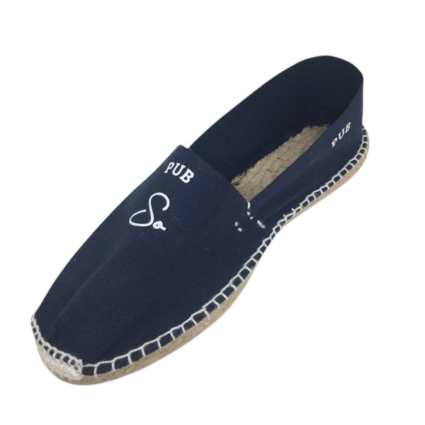 Espadrilles unies fabriques en Espagne (BLK)