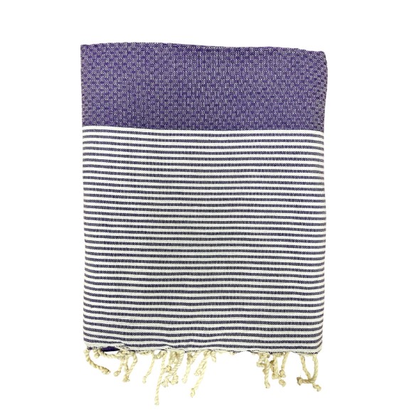 Fouta Nid D'Abeille Raye (VIO)