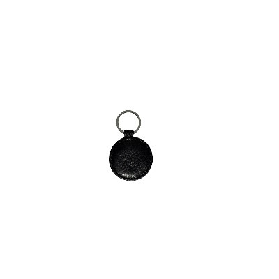 Porte-cl� rond en cuir (rond cuir noir)