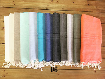 Fouta unie pique